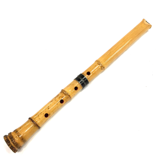 尺八-銘なし-都山流-中継ぎ-銀三線